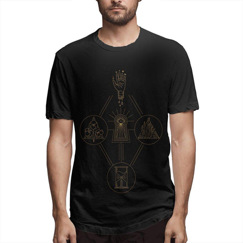 2019 Soft Men's Tops Short sleeve T-Shirt Black